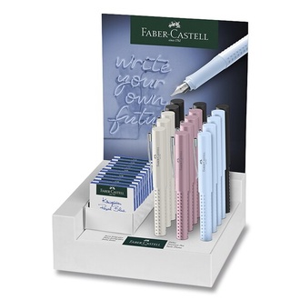 Papírenské zboží - Kuličkové pero Faber-Castell Grip 2010 Harmony stojánek, 15 ks, hrot F, M
