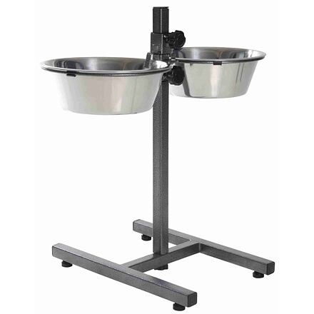 Papírenské zboží - Psí bar, výška 50cm, 2x miska 2,8l/24cm 