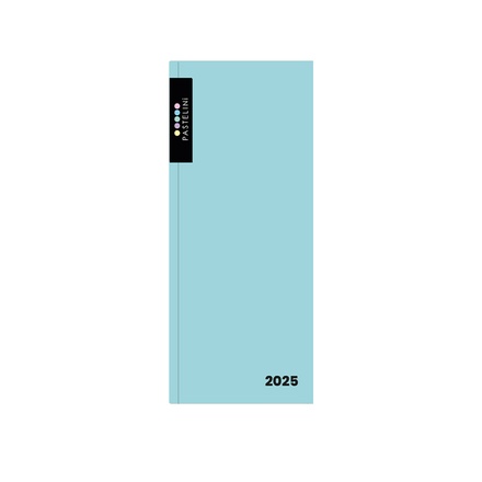 Papírenské zboží - Diář PVC týdenní 2025 PASTELINI modrá