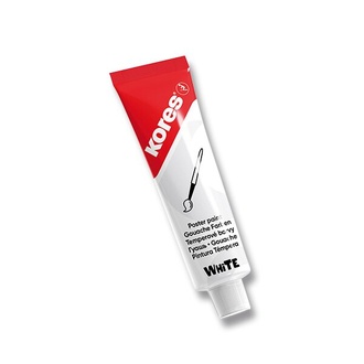 Papírenské zboží - Tempery v tubě Kores Temperas 12 ml, bílá