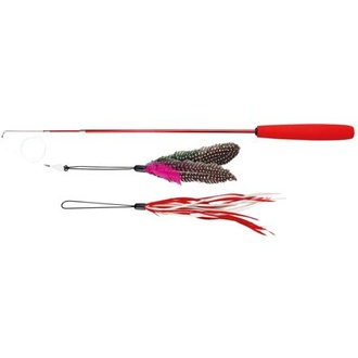Papírenské zboží - Teleskopická tyč s hračkou pro kočky 40-98 cm 