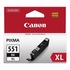 Papírenské zboží - Canon originál ink CLI551BK XL, black, 1130str., 11ml, 6443B001, high capacity, Canon PIXMA iP7250, MG5450, MG6350, MG7550