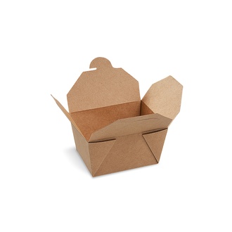 Papírenské zboží - Food box (FSC Mix/PET) nepromastitelný kraft `S` 110 x 95 x 65 mm 700ml [50 ks]