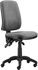 Papírenské zboží - Office chair, fabric, black base, 1640 ASYN, grey