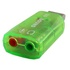 Papírenské zboží - USB (2.0) Redukcia, USB-Audio, USB A (2.0) M-Jack (3,5 mm) 2x F, 0, zelená, USB zvuková karta
