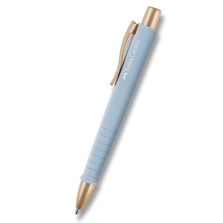 Papírenské zboží - Kuličkové pero Faber-Castell Poly Ball Urban Gold XB,světle modrá