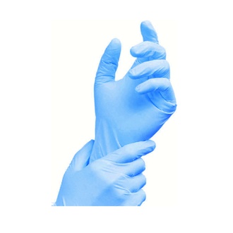 Papírenské zboží - Rukavice nitrilové modré, nepudrované (velikost S) [100 ks]