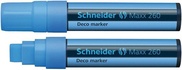 Papírenské zboží - Kriedový popisovač Maxx 260, svetlo modrá, 2-15mm, tekutý, SCHNEIDER