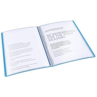 Papírenské zboží - Katalogová kniha Esselte VIVIDA měkká, 40 kapes, VIVIDA Modrá