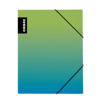 Papírenské zboží - Sloha s gumou A4 PP OMBRE zelená