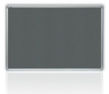 Papírenské zboží - Filcová šedá tabule v hliníkovém rámu 200 x 100 cm