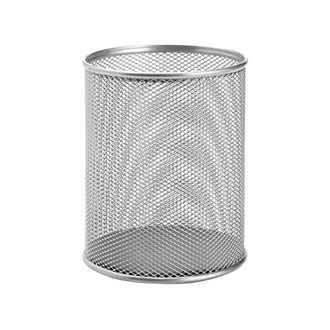 Papírenské zboží - Drátěný pohár na pera, stříbrný