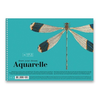Papírenské zboží - Skicák Shkolyaryk Muse Aquarelle A4, 20 listů
