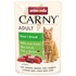 Papírenské zboží - Carny Adult 85 g hovädzie + pštros, vrecko pre mačky