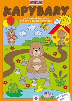 Papírenské zboží - Omalovánka A4 - Grafomotorická - Kapybary