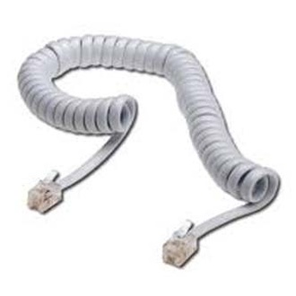 Papírenské zboží - Telefonní kabel, RJ10 M-4m, kroucený, bílý, pro ADSL modem, economy