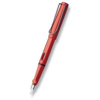 Papírenské zboží - Lamy Safari Shiny Red hrot EF