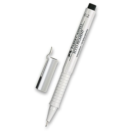 Papírenské zboží - Popisovač Faber-Castell Ecco Pigment - černý 0,2 mm