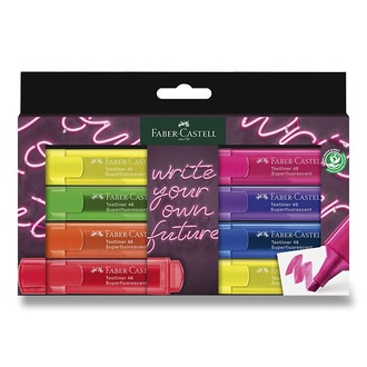 Papírenské zboží - Zvýrazňovač Faber-Castell Textliner 46 Neon sada 8 barev
