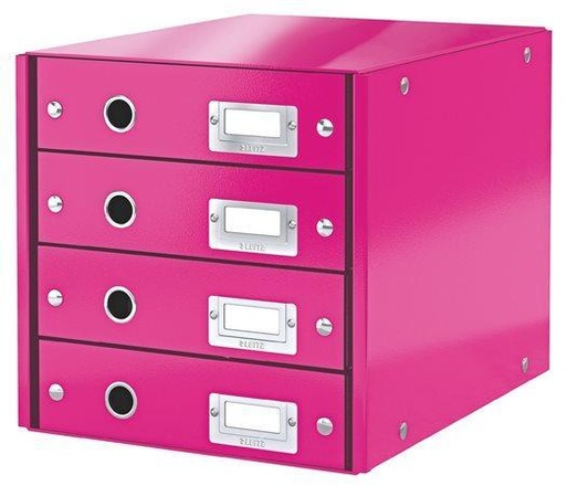 Papírenské zboží - Zásuvkový box Leitz Click & Store, Růžová