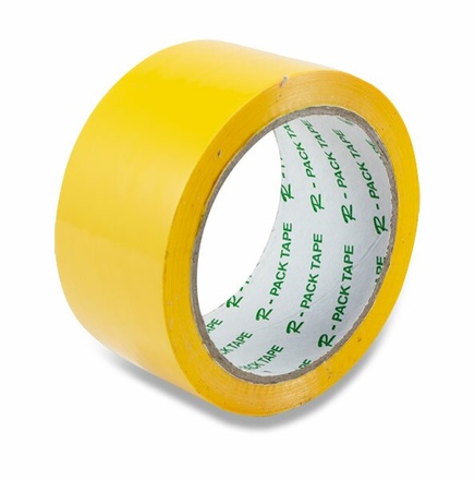 Papírenské zboží - Barevná samolepicí páska Reas Pack 48 mm × 66 m žlutá