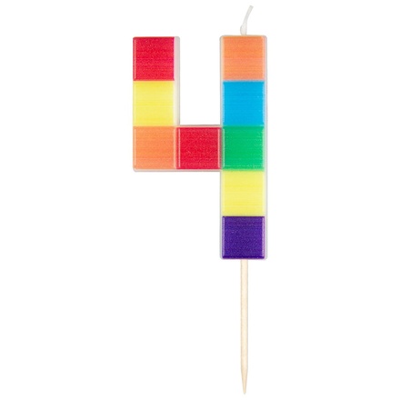 Papírenské zboží - Svíčka číslo 4 – stavebnice [1 ks]