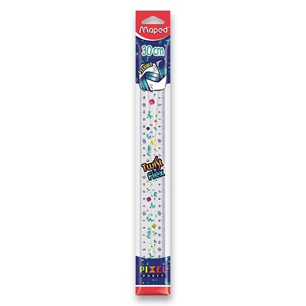 Papírenské zboží - Pravítko Maped Twist´n Flex Pixel Party 30 cm