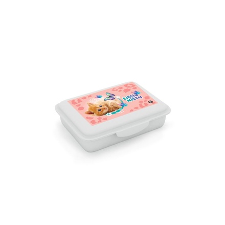 Papírenské zboží - Box na svačinu s přihrádkou Kočka