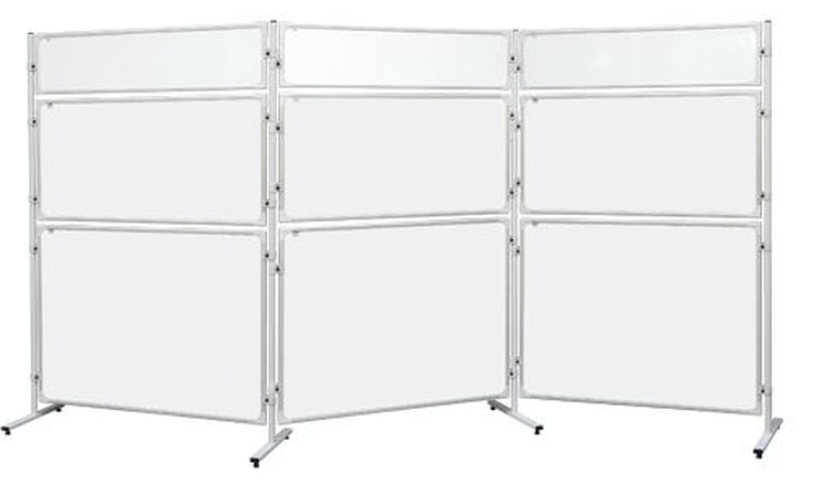 Papírenské zboží - Panel 2x3 Modular, 120 x 60 cm, bílý lakovaný