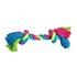 Papírenské zboží - Uzol HipHop bavlnený 2 knôty - ružová, modrá, zelená 41cm, 460g