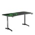 Papírenské zboží - ULTRADESK Herný stôl FRAG XXL GREEN, 160 x 75 cm, 75 cm, držiak nápojov a slúchadiel, stojan BEAM, s celoplošnou XXL podložkou pod