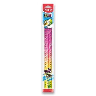 Papírenské zboží - Pravítko Twint´n Flex duhové - 30 cm, mix barev