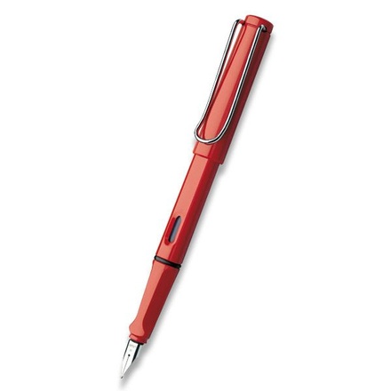 Papírenské zboží - Lamy Safari Shiny Red plnicí pero hrot LH