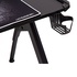 Papírenské zboží - ULTRADESK Herný stôl INVADER - BLACK, 120x64 cm, 75 cm, podsvietený, s XL podložkou pod myš, držiak slúchadiel aj nápojov