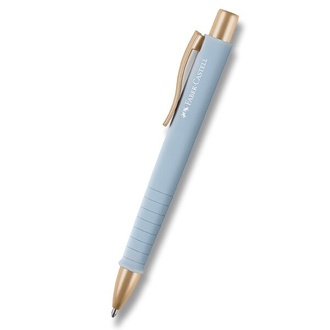 Papírenské zboží - Kuličkové pero Faber-Castell Poly Ball Urban Gold XB,světle modrá