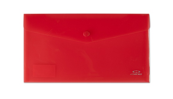 Papírenské zboží - Spisové desky s drukem DL, transparentní červená