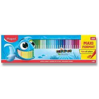 Papírenské zboží - Fixy Maped Color'Peps Ocean 48 barev