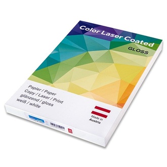 Papírenské zboží - Papír Color Laser Coated A4, matný 250 g, 125 listů