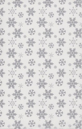 Papírenské zboží - Sáček celofán vánoční - stříbrná vločka - 20x32 cm