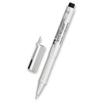 Papírenské zboží - Popisovač Faber-Castell Ecco Pigment - černý 0,2 mm