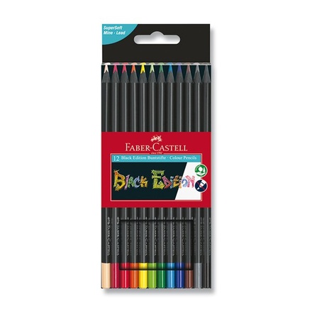 Papírenské zboží - Pastelky Faber-Castell Black Edition 12 barev