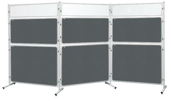 Papírenské zboží - Panel 2x3 Modular, 120 x 90 cm, filcový šedý