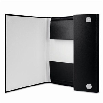 Papírenské zboží - Desky, černá, zavírání na suchý zip, 35 mm, PP/karton, tvrdé, DONAU