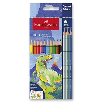 Papírenské zboží - Pastelky Faber-Castell Dinosaurus 13 barev