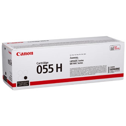 Papírenské zboží - Canon originální toner 055H, black, 7600str., 3020C002, high capacity, Canon MF742Cdw, MF