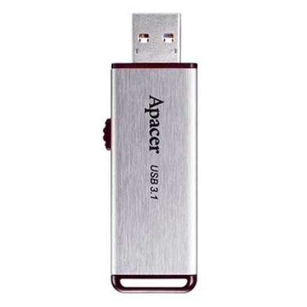 Papírenské zboží - Apacer USB flash disk, USB 3.0 (3.2 Gen 1), 64GB, AH35A, stříbrný, AP64GAH35AS-1, USB A,