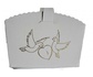 Papírenské zboží - Svadobný košíček s uškom holubičky [50 ks]