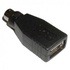 Papírenské zboží - USB Redukcia, pre myš, PS/2 M-USB A (2.0) F, 0, čierna, Logo