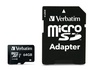 Papírenské zboží - Pamäťová karta, microSDXC, 64GB, Class 10 USH-I, s adaptérom, VERBATIM PRO
