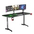 Papírenské zboží - ULTRADESK Herný stôl FRAG XXL GREEN, 160 x 75 cm, 75 cm, držiak nápojov a slúchadiel, stojan BEAM, s celoplošnou XXL podložkou pod